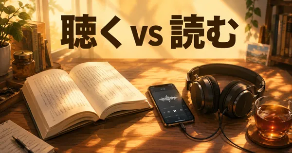 AudibleとKindleの違いは？30秒で分かる選び方【2026】